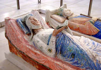 Gisant d'Alienor d'Aquitaine (1122-1204).Abbaye de Fontevraud (Maine-et-Loire).