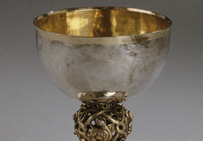 Calice de l'abbé Pelage, XIIe siècle, argent, provenant de Santiago de Penalba (Espagne).Musée du Louvre, Paris.