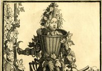 Habit devigneron, figure allégorique, gravure de Nicolas de Larmessin, XVIIesiècle.