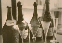 Différentes bouteilles de champagne Moët & Chandon.