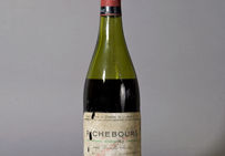Bouteille de Richebourg, Romanée Conti, 1955.Ce vin estl'un des plus chers et des plus rares de la planète.