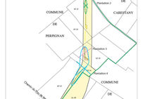 Plan général du diagnostic et des différentes plantations reconnues.