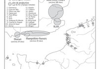 Sites de productions du sel de saumure dans le Nord de l'Europe : briquetages.