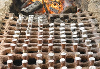 Étape 4 : fabrication du sel par bouillage des saumures.
